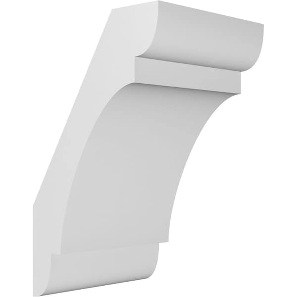 Ekena Millwork 6-in. W x 6-in. D x 10-in. H Olympic Architectural Grade PVC Knee Brace BRCP06X06X10OLY - main